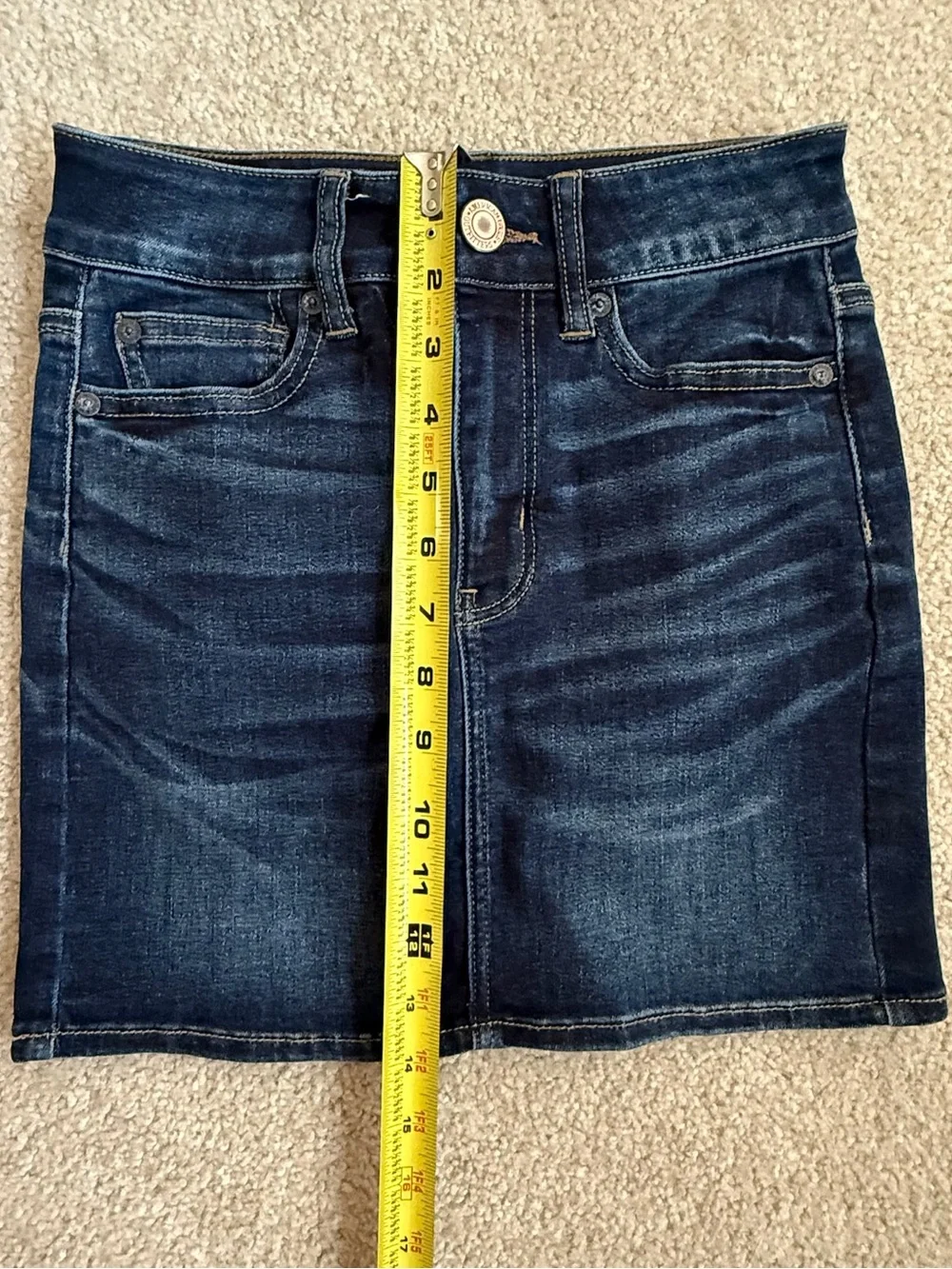 American Eagle Outfitters Women’s Dark Indigo Denim Skirt